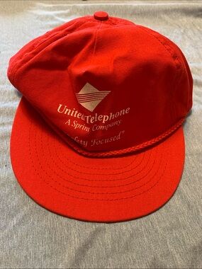 Red United Telephone Sprint Snapback